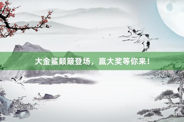 大金鲨颠簸登场，赢大奖等你来！